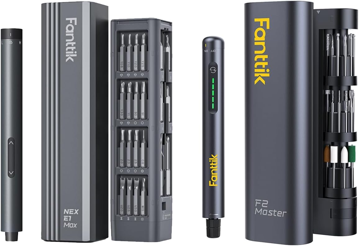 Fanttik E1 Max Mini Elektro Schraubendreher Set & Fanttik F2 Master Mini Akku-Multifunktionswerkzeug