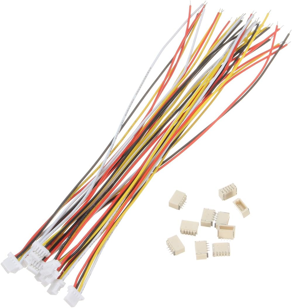 20Pcs Mini Micro Jst 1.0Mm Sh 4-Pin Stecker Mit Drähten Kabel 150Mm