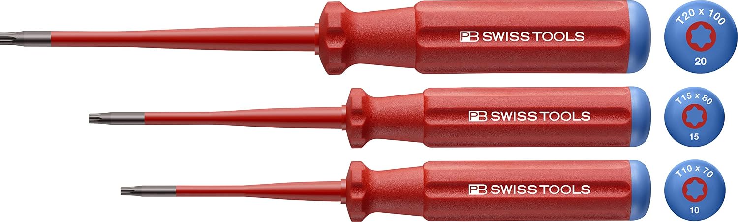 PB Swiss Tools Slim Torx VDE Elektriker Schraubenzieher Set, 5549.SL CBB