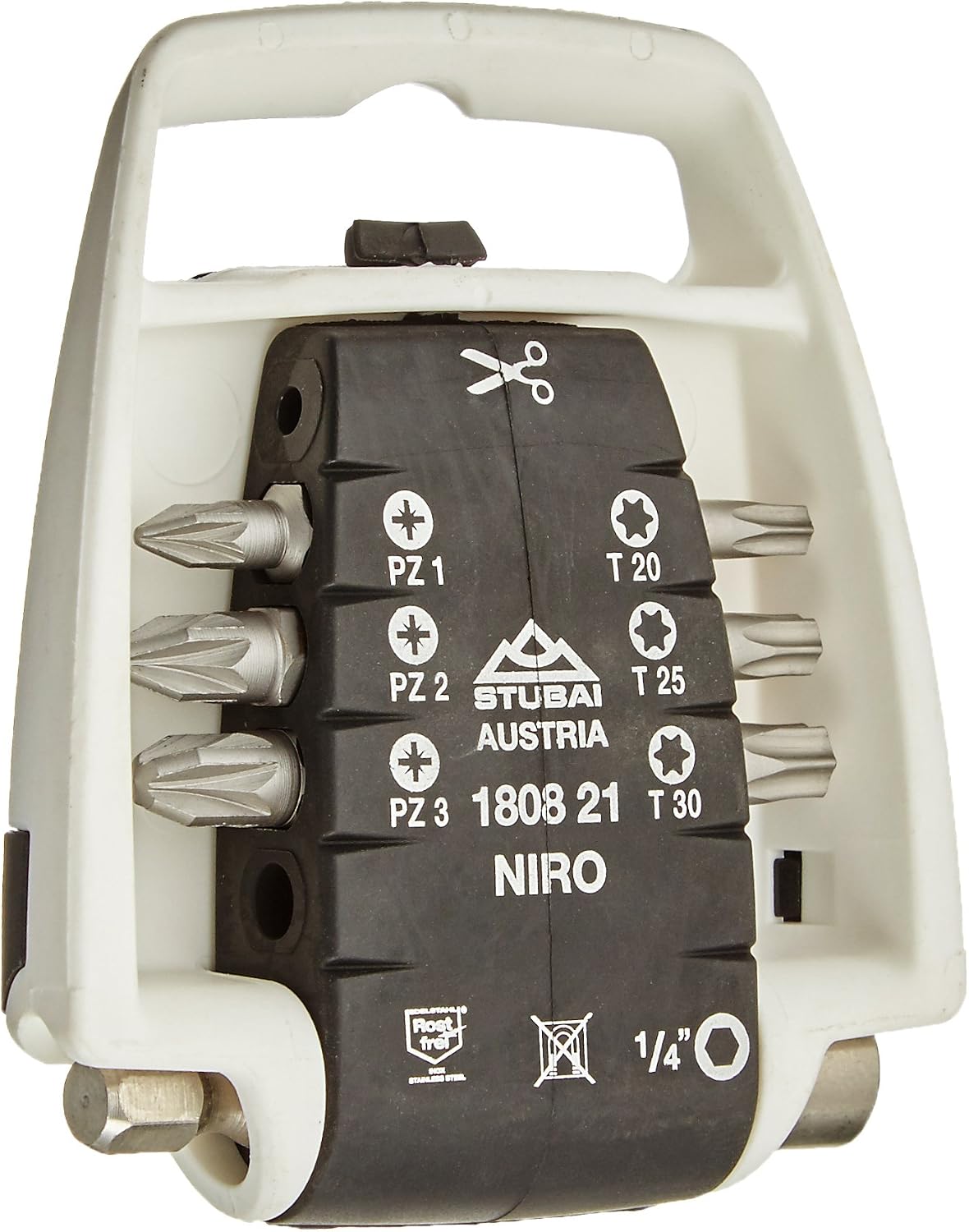 Stubai Bit-Clip-Satz, NIRO, PZ, TX 7-teilig, weiß, 180821