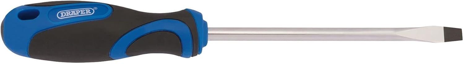Draper 48922 Schlitzschraubendreher mit weichem Griff, 5,0 mm x 100 mm, Blau