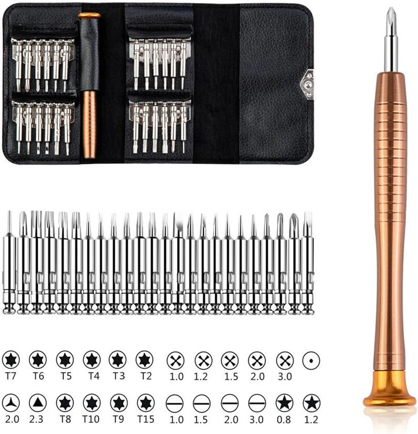 Reparatur Schraubendreher Werkzeug Set für DJI Mini 4 Pro/Avata 2/Mini 2 SE/ 2/3 Pro/4K/Mavic 2/2S/3 Pro Air NEO Drohne und Andere Elektronikgeräte Universal Schraubendreher 25 in 1