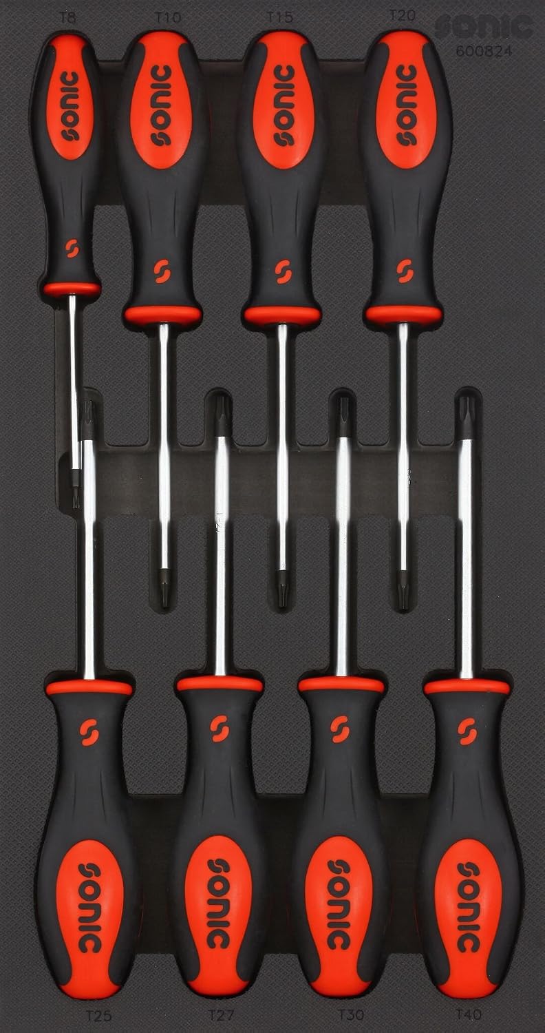 Sonic 600824-Schraubendreher TX SFS 1/3-Set, 8 Stück