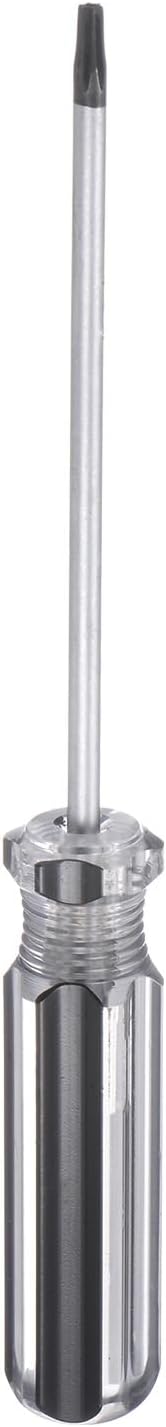 QUARKZMAN Magnetischer Torx-Schraubendreher 3x75mm Stab T6 Stahl Stern 6-Punkt-Kopf Schraubenzieher Mit Rutschfestem Griff Für Gerätereparatur Verbesserung Schwarz