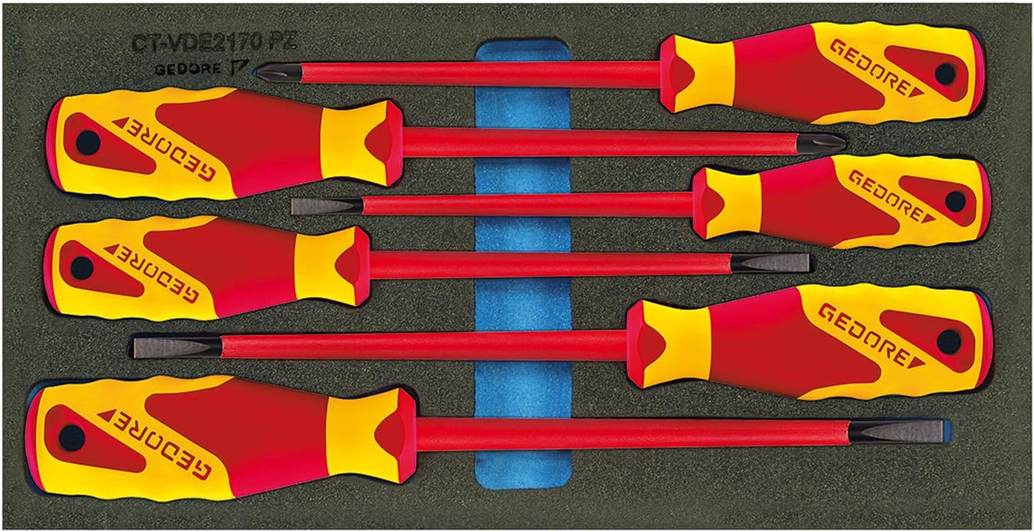 GEDORE 1500 CT1-VDE 2170 PZ VDE-Schraubendreher in Check-Tool-Einlage, 1 Stück