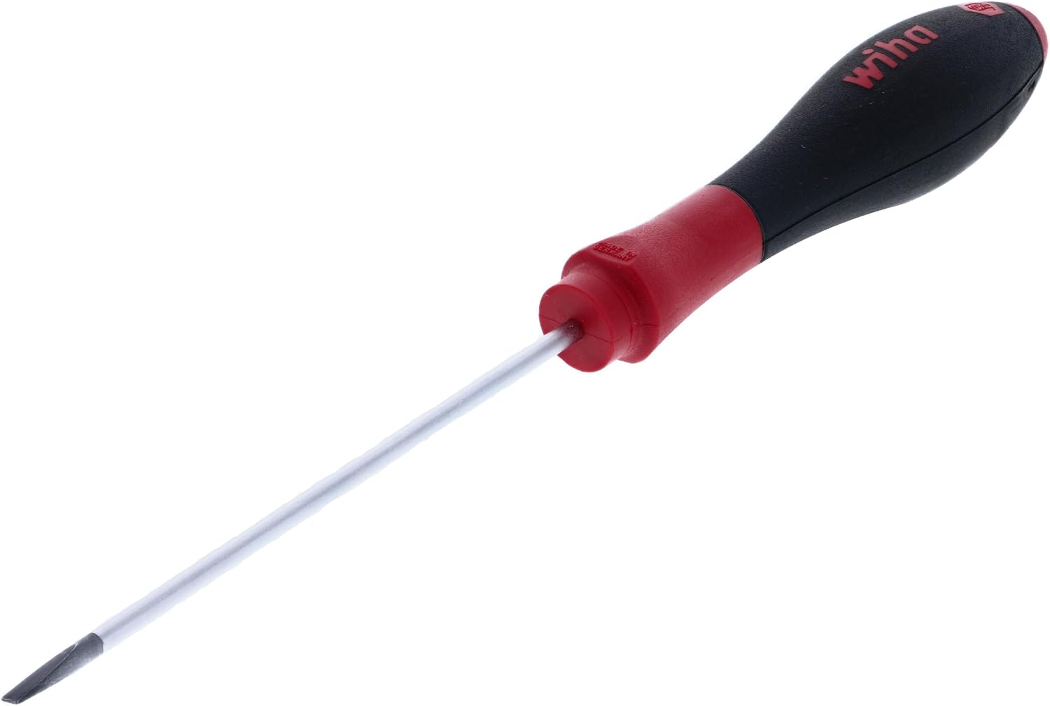 Wiha Schraubendreher SoftFinish® Schlitz mit Rundklinge für tiefliegende Schrauben (00685) 2,5 mm x 75 mm