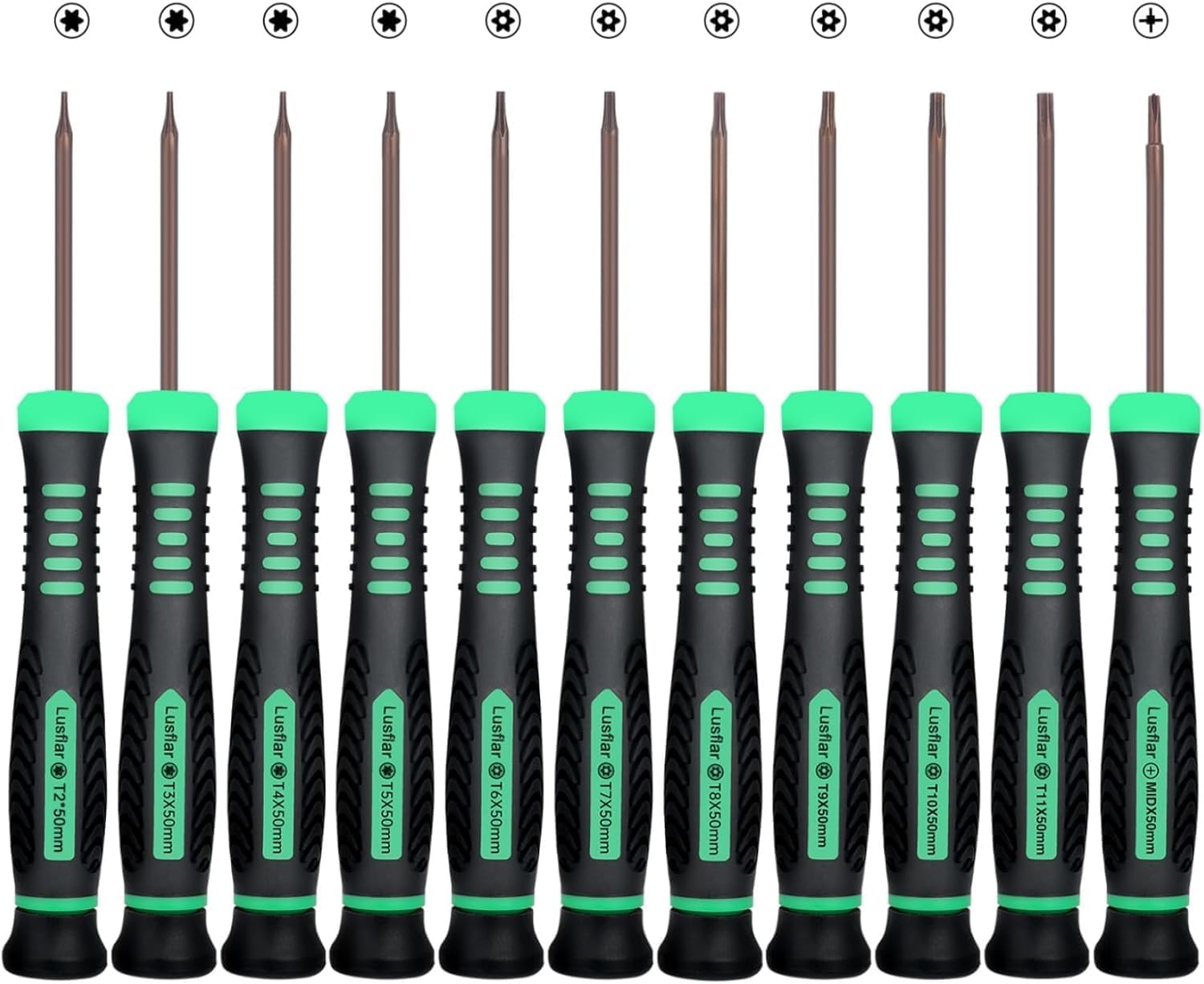11-teiliges Torx-Schraubendreher-Set Mit Magnetischer Spitze professionelle Reparaturwerkzeuge SternSchraubendreher Geeignet für die Reparatur von Xbox iPhone PS3/4/5 MacBook Uhren anderen Geräten