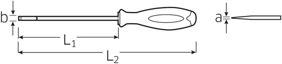 STAHLWILLE QuickRelease 4628 6 1,0 x 5,5 x 200 Flach-Schraubendreher – wählen