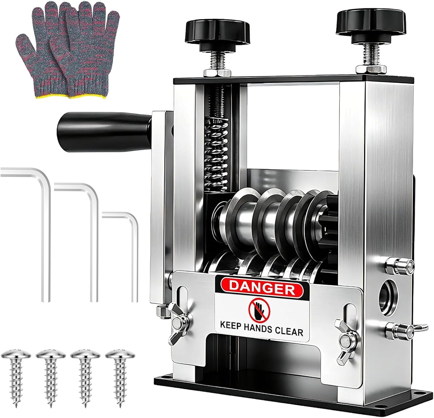 Kabelschälmaschine 3-17mm 6-Kanal Handkurbel+Bohrerantrieb Inkl. Handschuhe