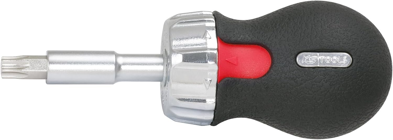 KS Tools 159.2061 1/4" Mini-Ratschen-Schraubendreher, 95mm, Farbe, Size