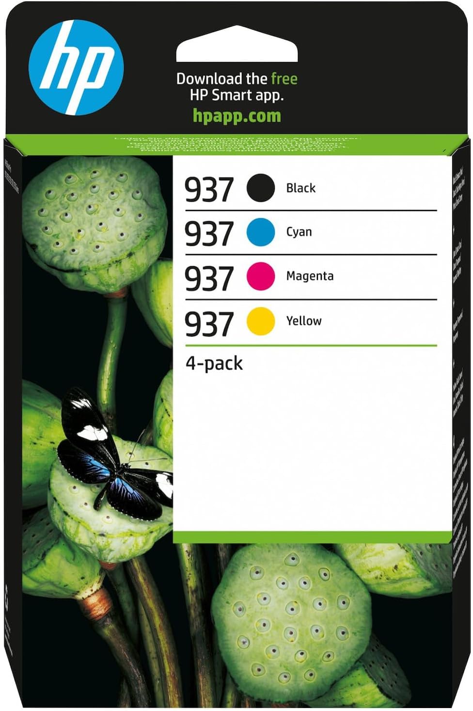 HP 937 Schwarz, Cyan, Magenta, Gelb, Original Druckerpatronen Multipack