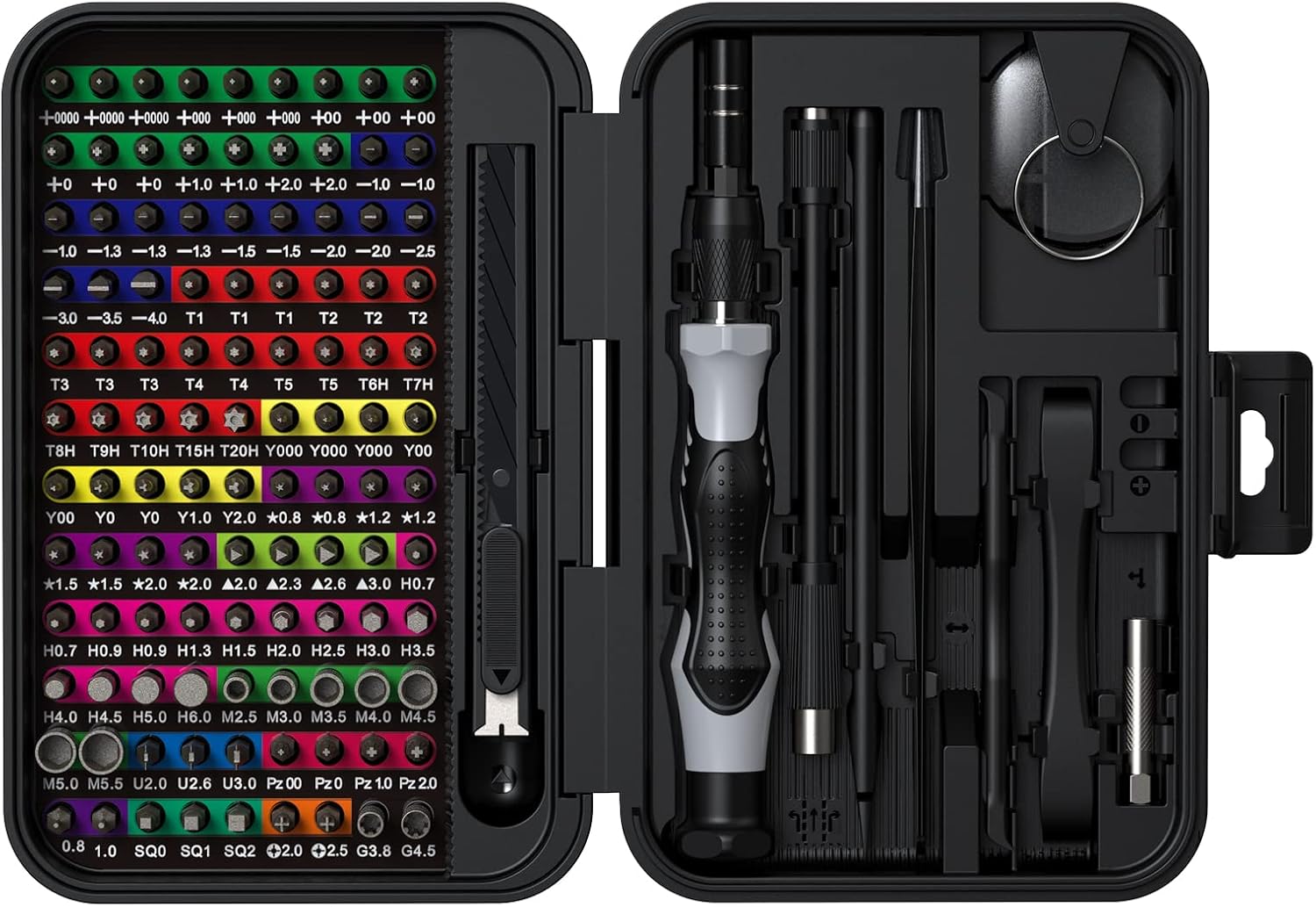 132 in 1 Feinmechaniker Schraubendreher, Werkzeug Set, Screwdriver Präzisionsmechanik Kit, DIY Präzisionselektronik Reparatur Kit für Laptop, Tablet, Uhr, Kamera, Brille, Xbox