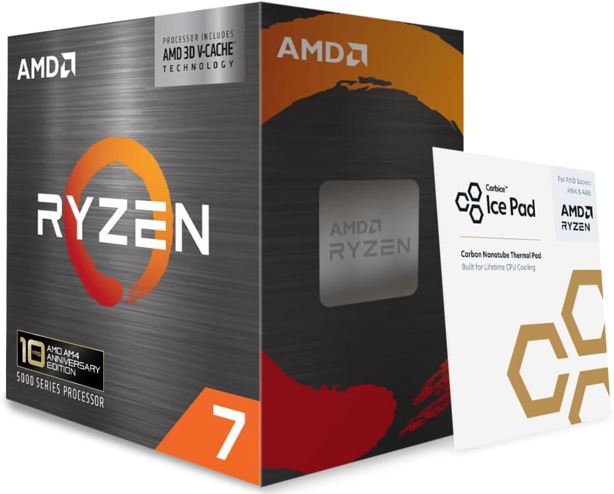 AMD Ryzen 7 5800X3D 10th Anniversary Edition Desktop-Prozessor für Sockel AM4 und DDR4