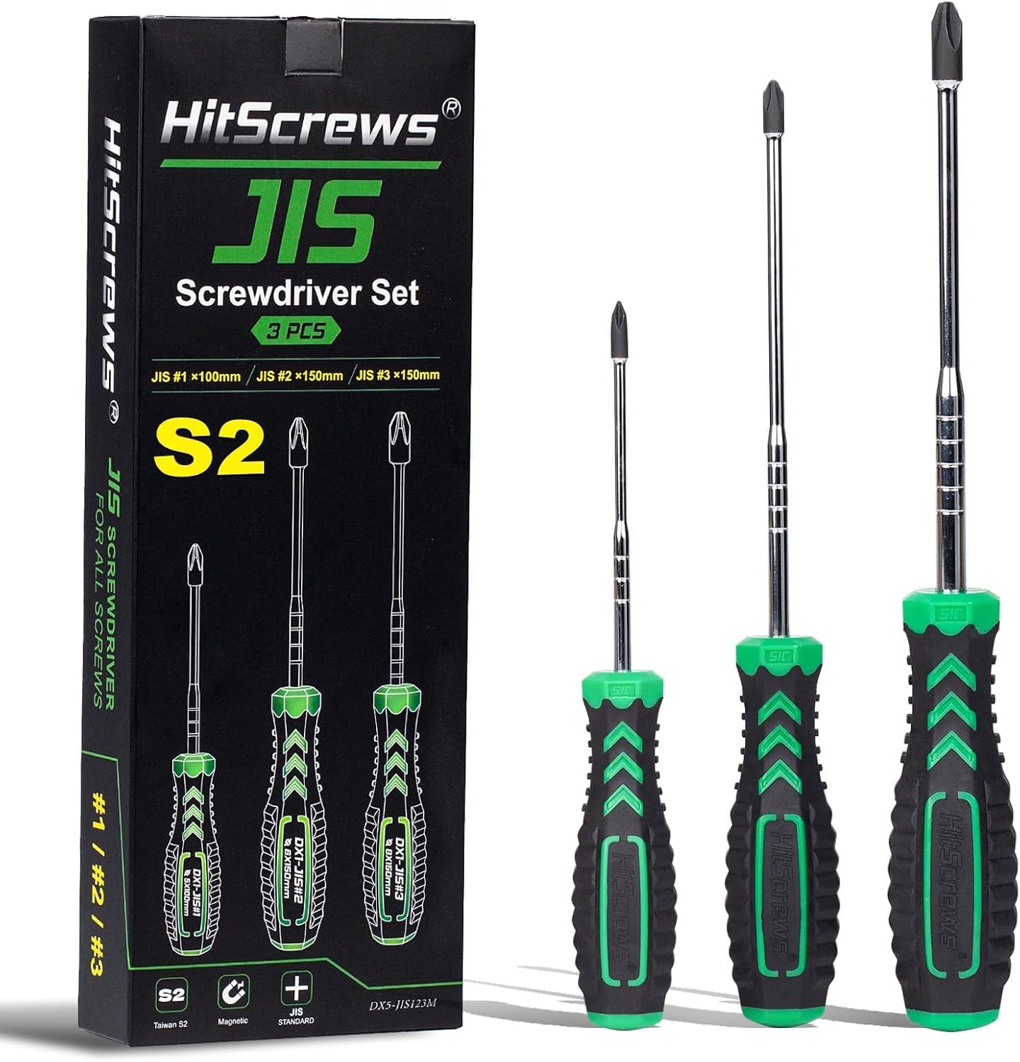 JIS Schraubendreher Set Taiwan S2#1#2#3 für JIS Schrauben 3PC