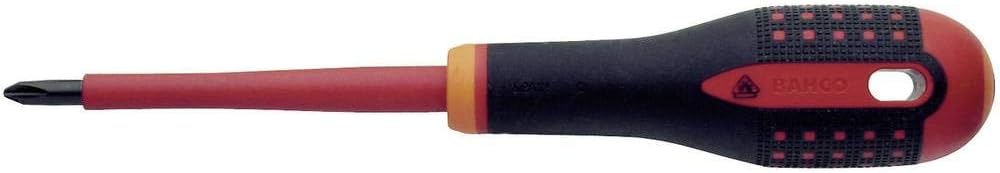Bahco VDE PH0 PHILLIPS® Standard-Schraubendreher, Legierungsstahl, 197 mm/Klinge 75 mm