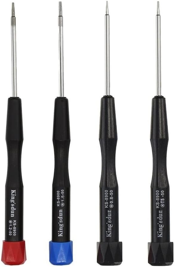4-teiliges Präzisions Pentalobe Schraubendreher Set P2 P5 P6 5-Punkt 5er-Stern 0,8mm, 1,2mm und 1,5mm Oder Ts1 Ts4 Ts5 und Torx T5 Für iPhone Macbook Pro Air Reparatur