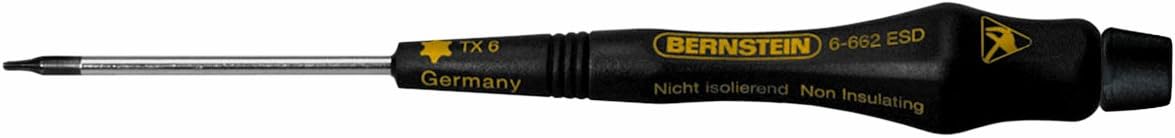 Bernstein Werkzeug Torx-Schraubendreher, T 9 mit Loch und ableitfähigem Heft, 6-665 L