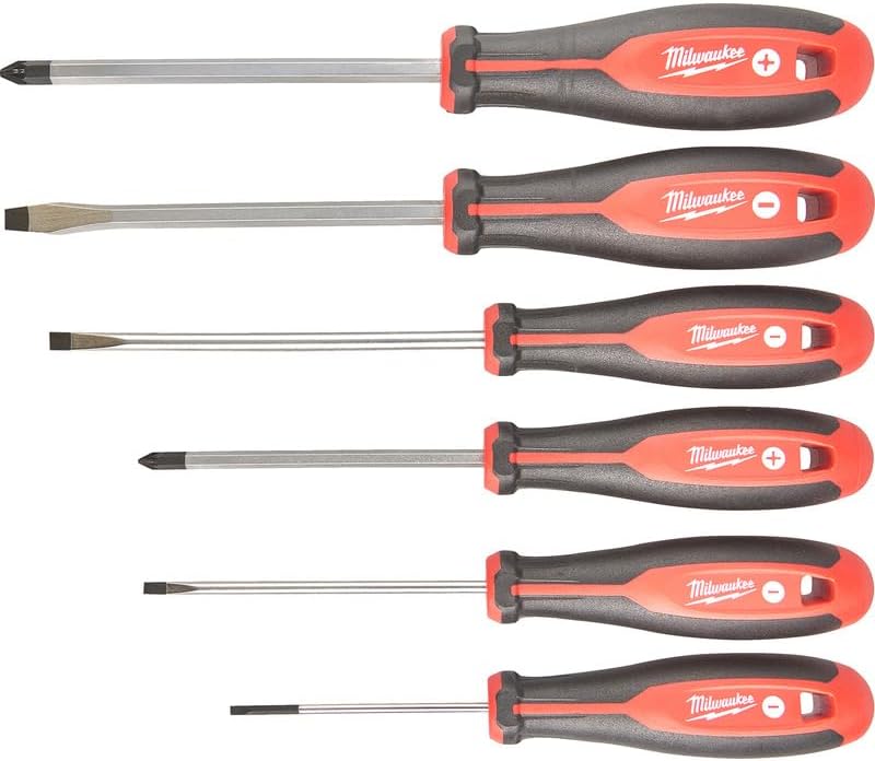 Serie mit 6 magnetischen Schraubendrehern TIP MILWAUKEE 4932471806