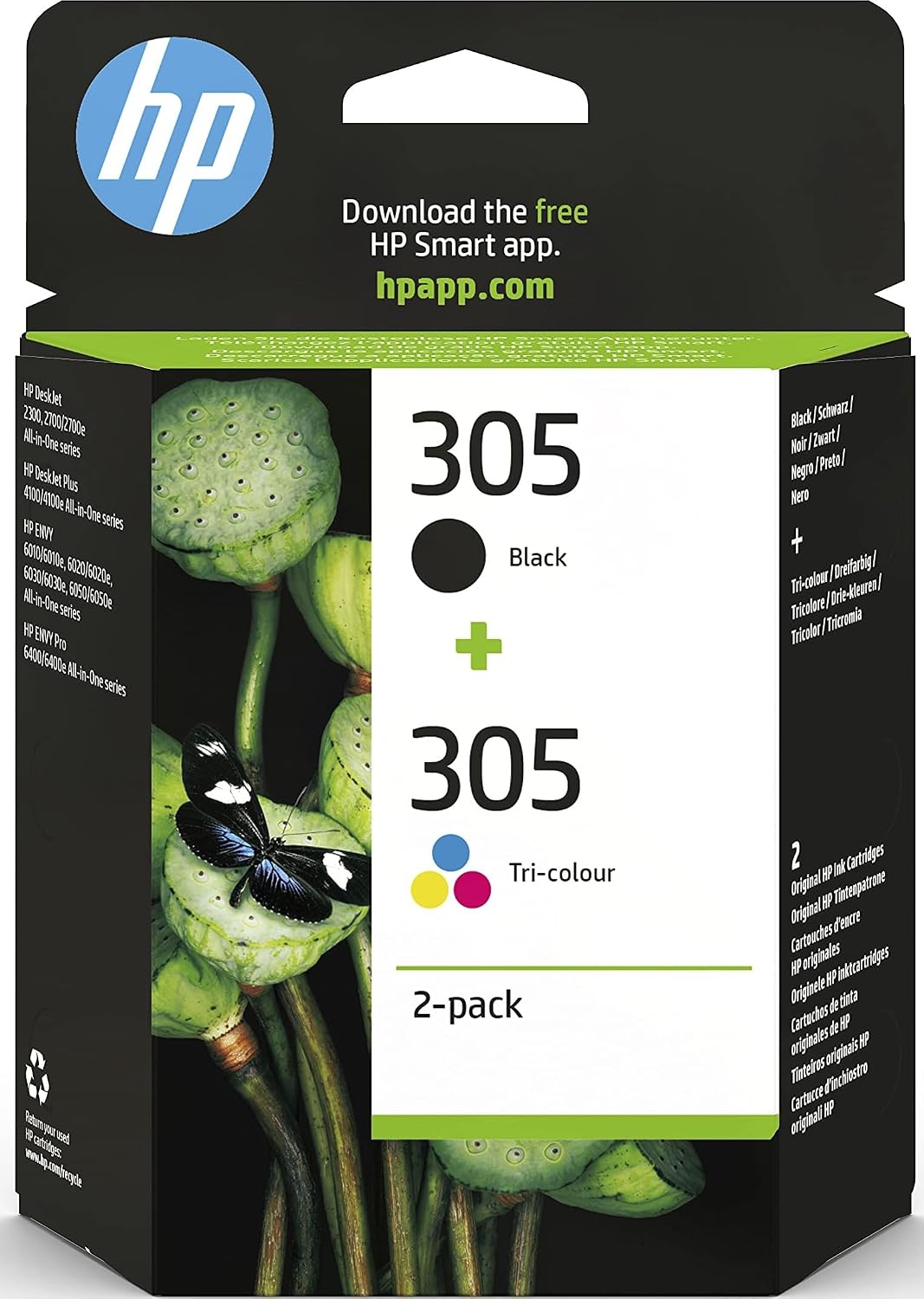 HP 305 Schwarz/Farbe, Original Druckerpatronen 2er-Pack