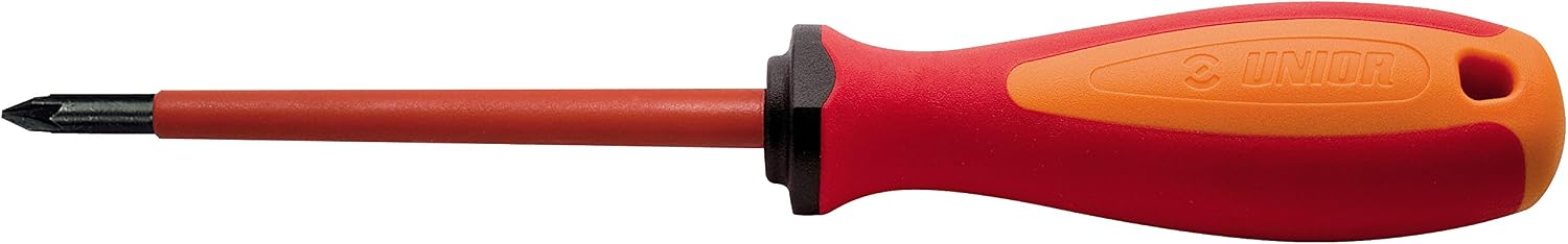 Unior Elektriker-Schraubendreher TBI, 3-Komponentengriff, PZ2 x 100 mm, 1 Stück, 623VDETBI