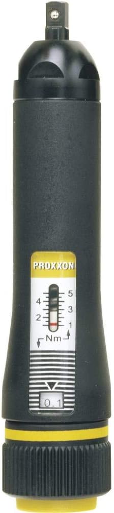 Proxxon 23347 MicroClick-Drehmomentschrauber MC5 1–5 Nm mit Kunststoffkoffer, Schwarz