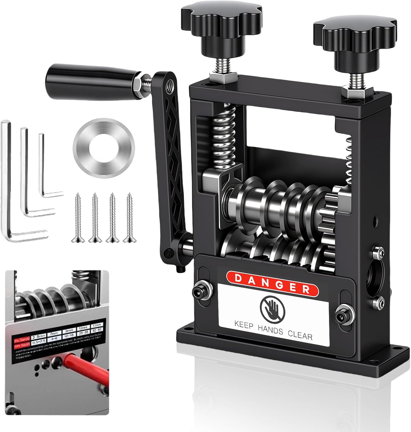 Abisoliermaschine für 3-17 mm Kabel, Kabelabisoliermaschine Manuelle & Elektrisch 2-in-1, mit 6 Kanälen und 5 Klingen, Abisolierwerkzeug Kupferdraht Recycling