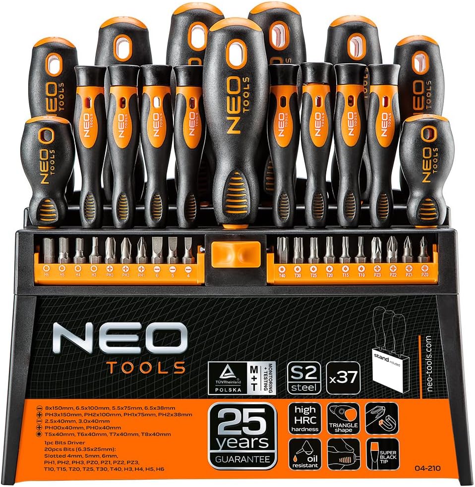 NEO TOOLS 37 tlg Profi Schraubendreher präzisions Schraubenzieher Satz