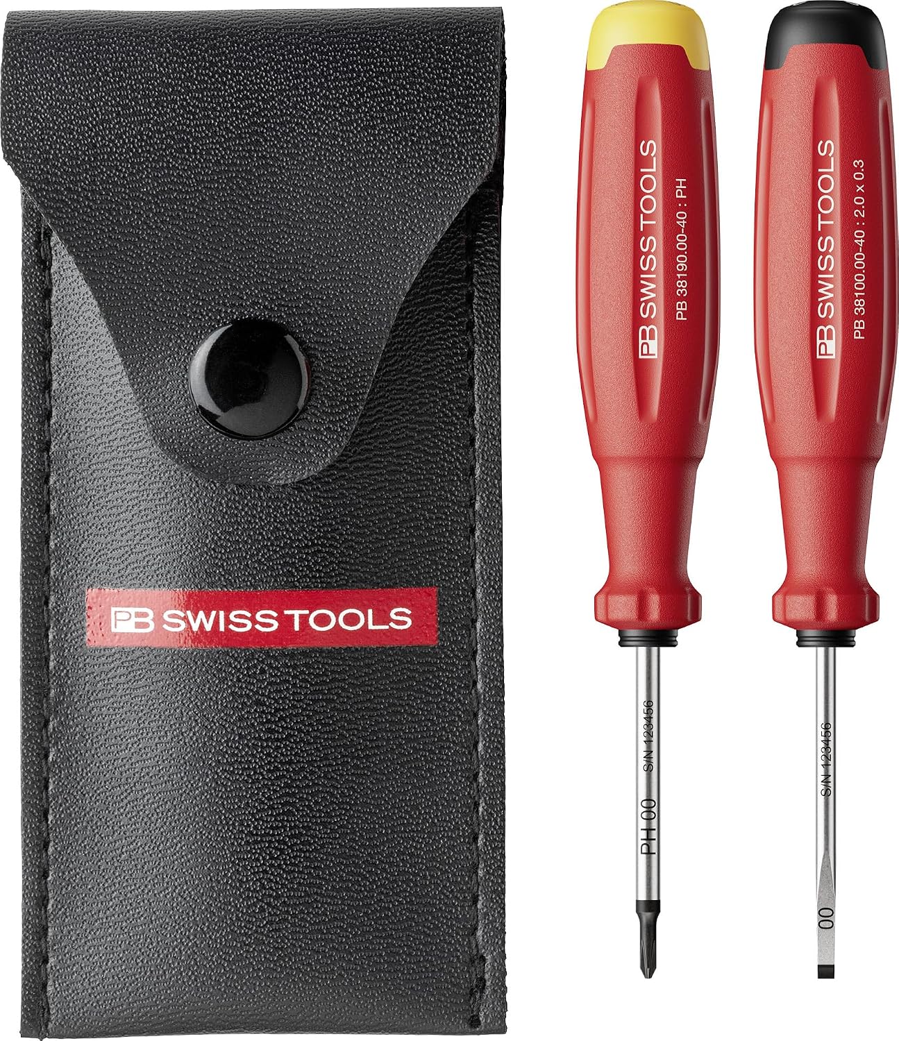 PB Swiss Tools Mini PH Kreuzschlitz Schlitz Schraubenzieher Set, 38535.