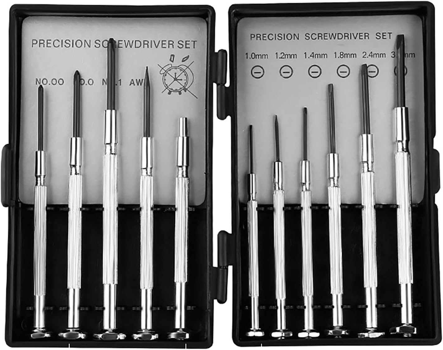 GeekerChip 11 in 1 Feinmechaniker Schraubendreher Set,Uhrmacherwerkzeug Set,Mini Schraubenzieher Set,Für die Reparatur von Uhren und Brillen,DIY