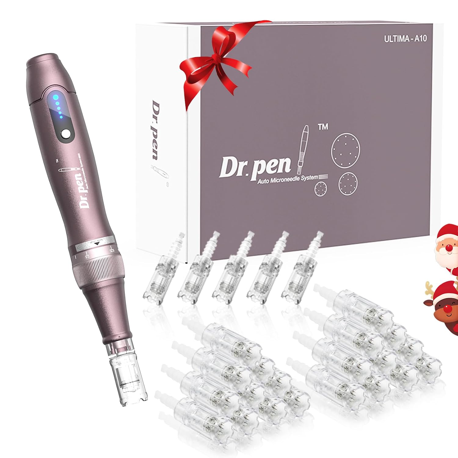 Dr. Pen 2026 Ultima A10 Microneedling Pen, Dermapen mit 25 Ersatzkartuschen