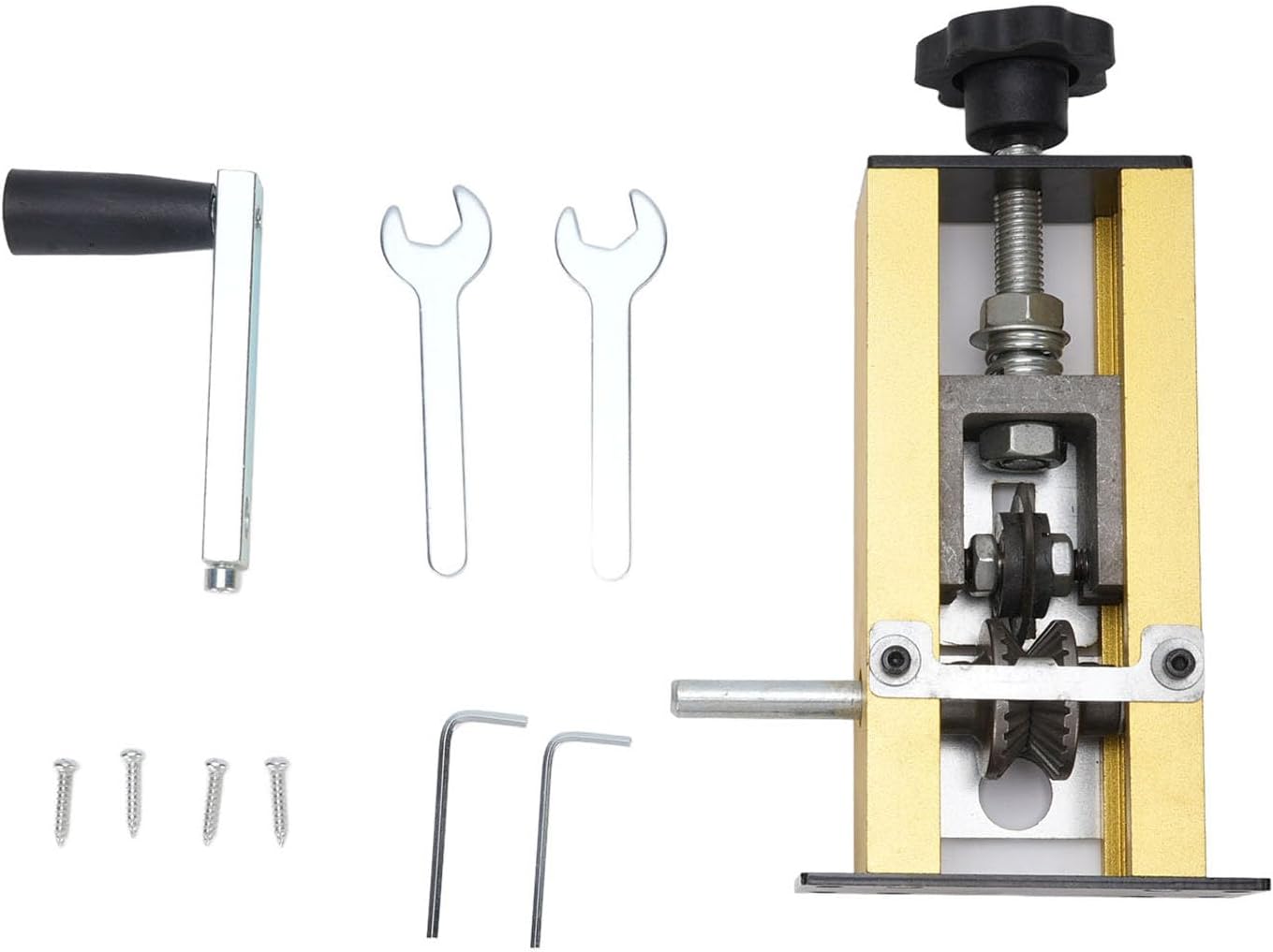 Aramox Drahtstripper-Maschine Handkurbel oder Bohrerbetriebskupferdraht-Stripping-Werkzeug für 0,04-1 Zoll