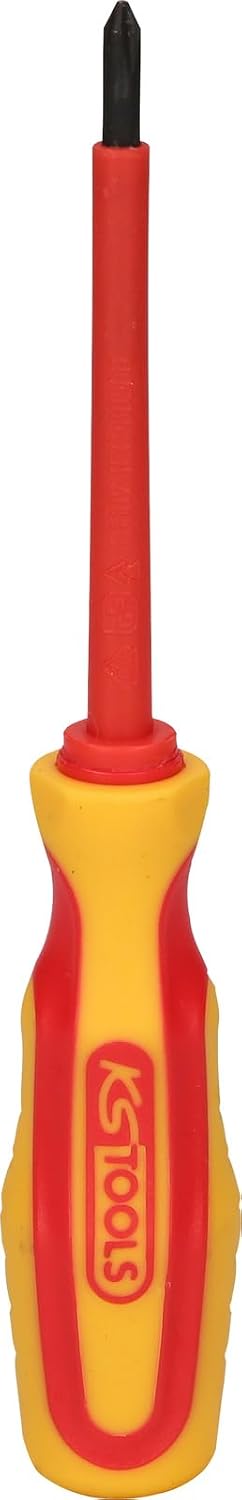 KS Tools ERGOTORQUE VDE PH-Schraubendreher, PH1, auf Hänger