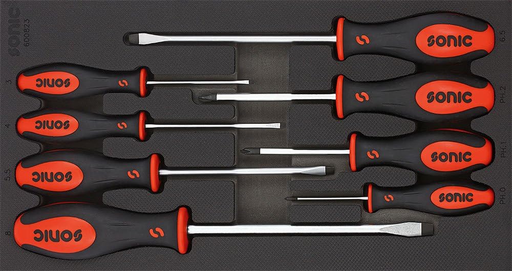 Sonic 600823 Schraubendreher SFS 1/3-Set, 8 Stück