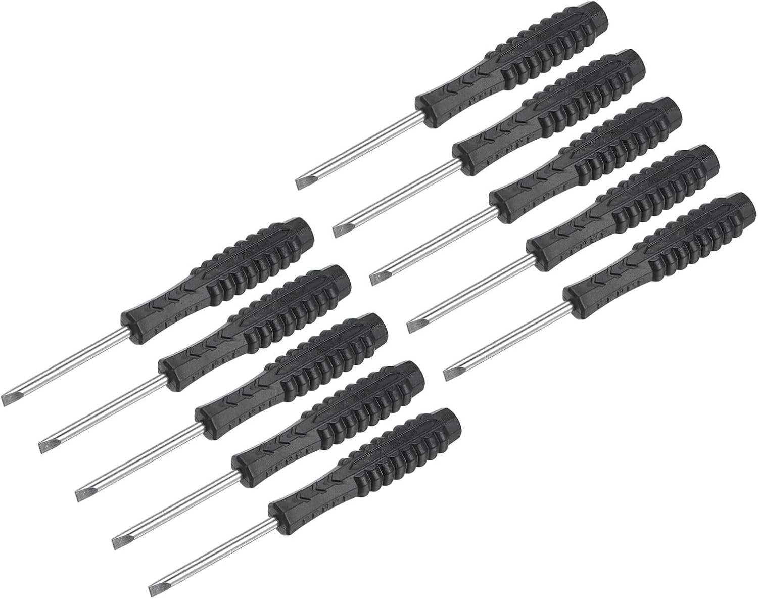 sourcing map 10Stk Mini Schlitz Schraubendreher, 3,0 mm Flachkopf