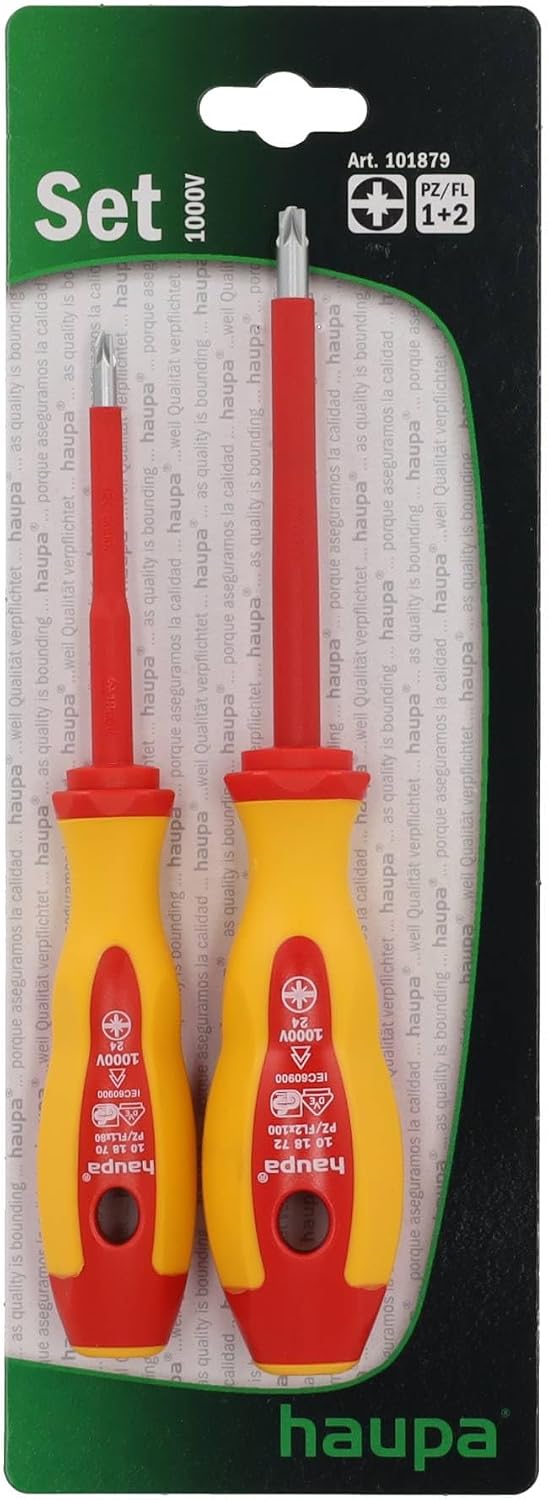 Haupa 101879 Pozidriv/Fluorescent Schraubendreher-Set (2 Stück)