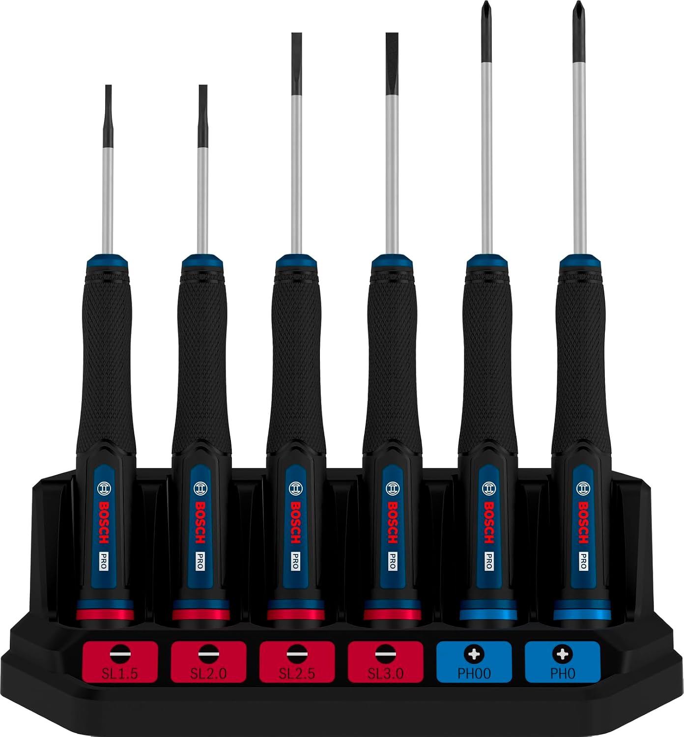 Bosch 6x PRO Präzisionsschraubendreher-Set PH/SL, 6-tlg. (Zubehör Handwerkzeug)