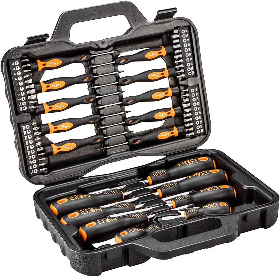 NEO TOOLS Schraubendreher und Bits, 58-er Set