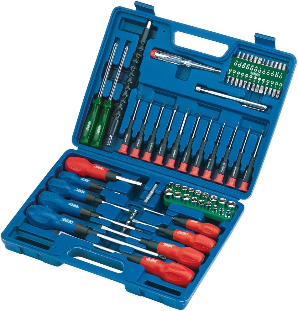 Draper 40850 Schraubendreher-/Stecknuss- und Bit-Set 70-teilig