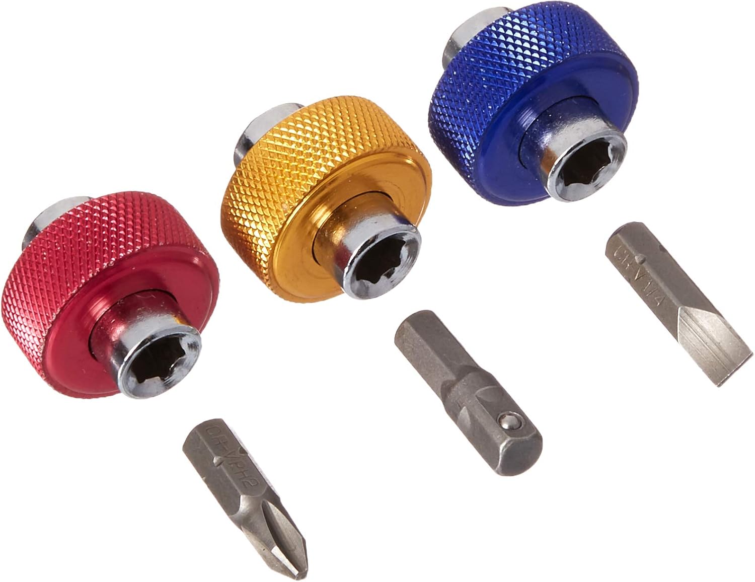 Titan 11218 3-teiliges 1/4-Zoll-Antrieb, Fingergriff-Schraubendreher-Set