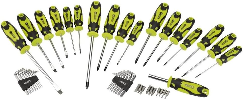 DRAPER 864/44/G Schraubendreher/Hex Schlüssel und Bit Set, blau, Set 44-teilig