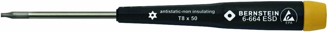 Bernstein Werkzeug Torx-Schraubendreher, T 8 mit Loch mit ableitfähigem Heft, 6-664 L