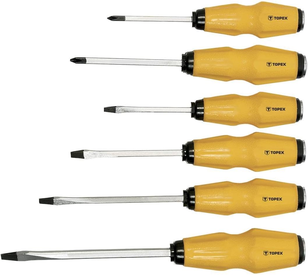 TOPEX 39d504, Pack von 6 Schraubendreher Schlag