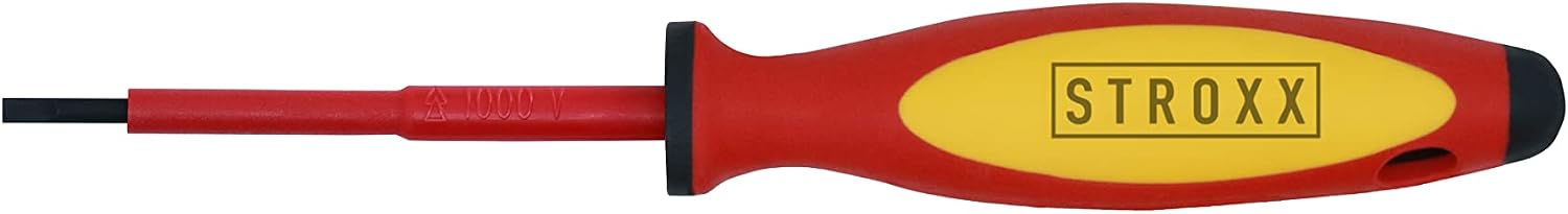 STROXX® Schraubendreher |Torx/PZ/PH/Schlitz/VDE| in verschiedene Größen | Schraubenzieher | Elektriker | Handwerker | Heimwerker | Industrie | Hobby (VDE Schlitz 0,6 x 3,5 x 100mm)