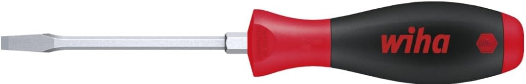 Wiha Schraubendreher SoftFinish® Schlitz mit Sechskantklinge und Sechskantansatz (00731) 3,5 mm x 75 mm ergonomischer Griff für kraftvolles Drehen, Allrounder für Industrie und Handwerk