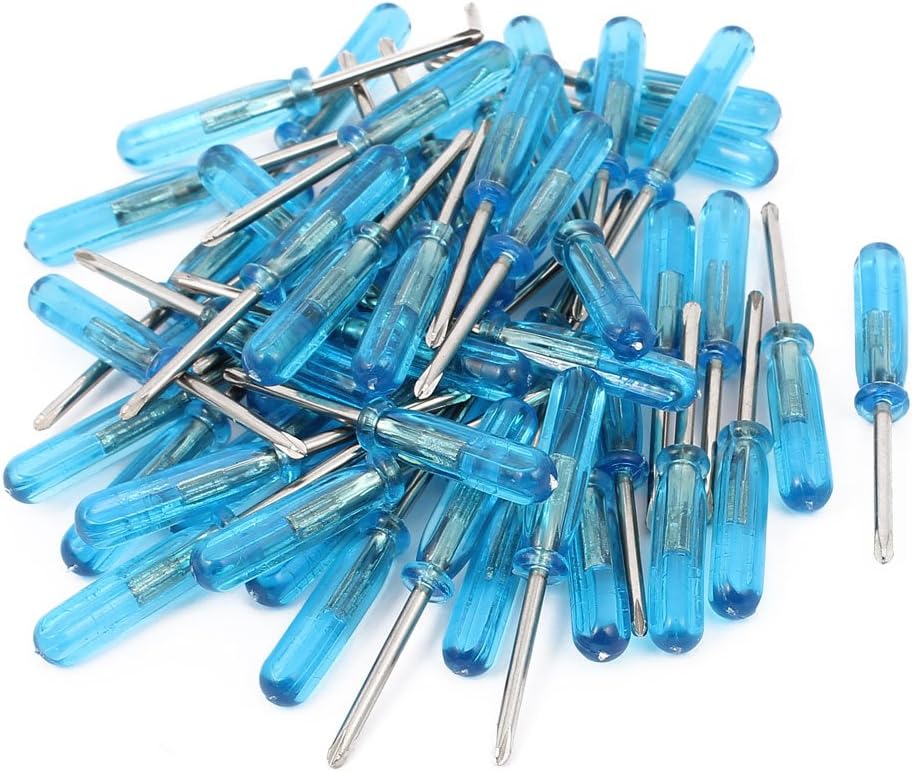 sourcing map 50stk. 2mm Bit 45mm Länge Plastik Griff Kreuzkopf Phillips Schraubendreher de