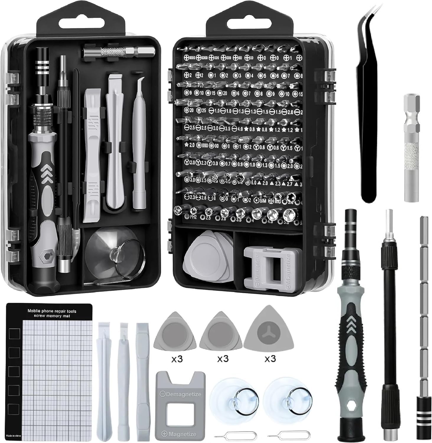 CANOPUS Feinmechaniker Schraubendreher Set 140 in 1 - Handy Reparatur Werkzeug, Feinwerkzeug, Precision Screwdriver, Präzisionsschraubendreher für Mini PC und Micro Anwendungen
