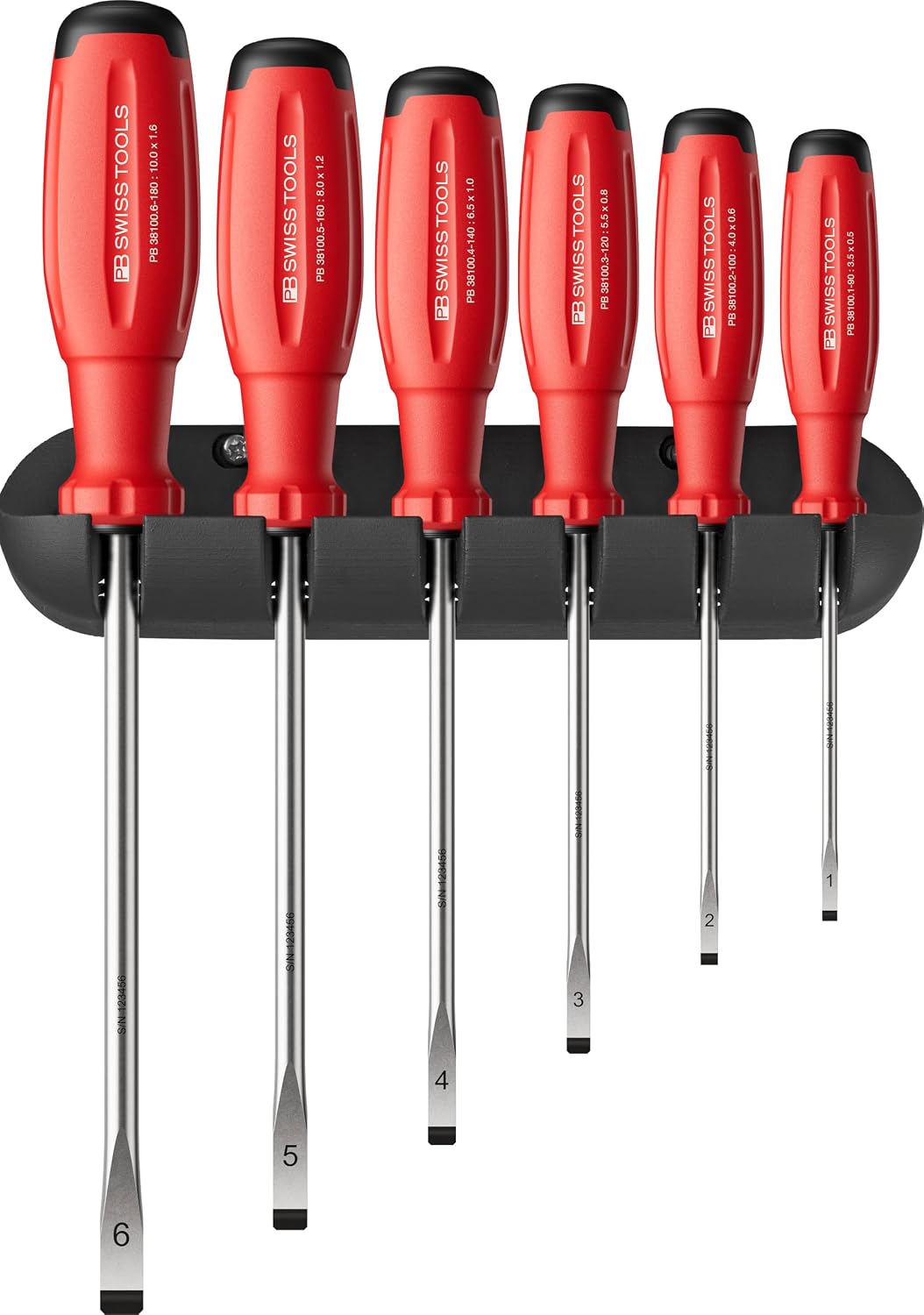 PB Swiss Tools SwissGrip Evo Schlitz Schraubenzieher Set, 38240.H CBB