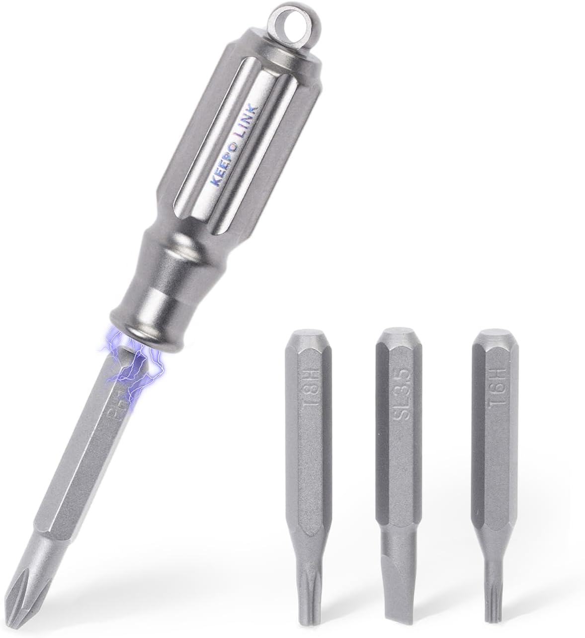 KEEPO LINK Titan-Schraubendreher-Set klein mit 4 magnetischen Bits, OLT01