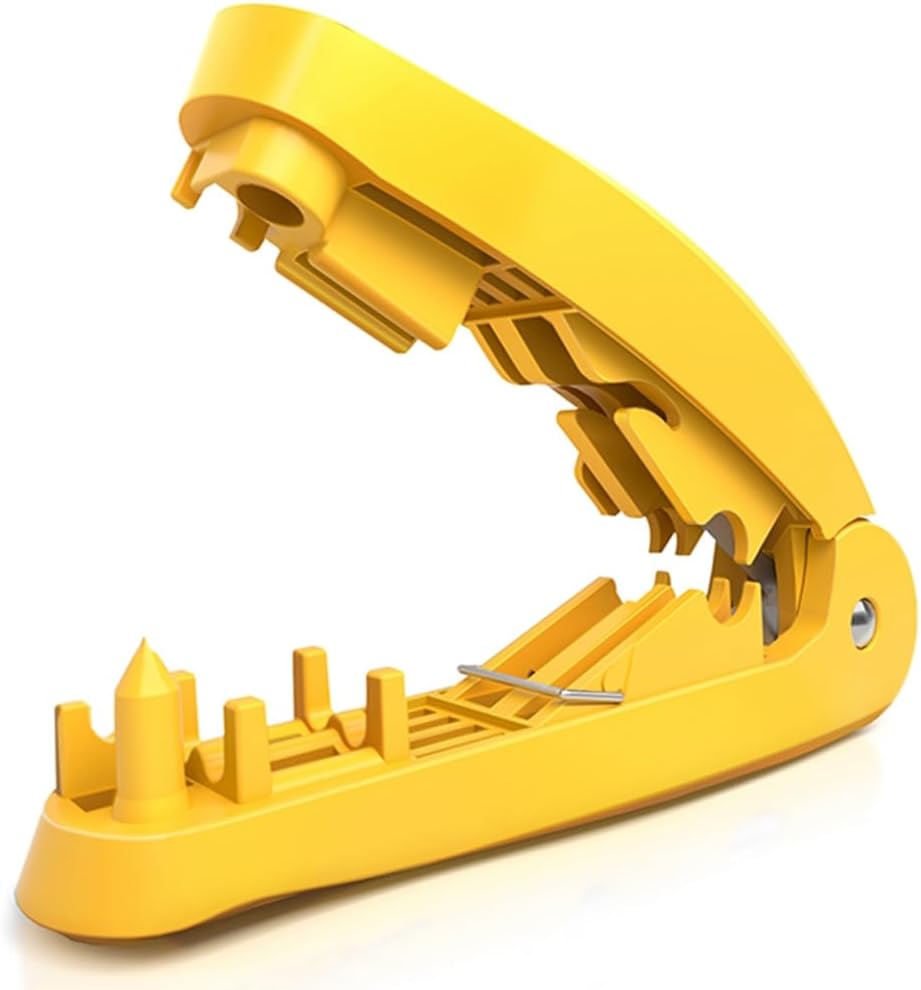 4-in-1 RJ45-Netzwerkkabelwerkzeug mit Schneiden, Abisolieren, Entwirren, Richtfunktionen, gilt für STP/UTP-Kabel, Gelb