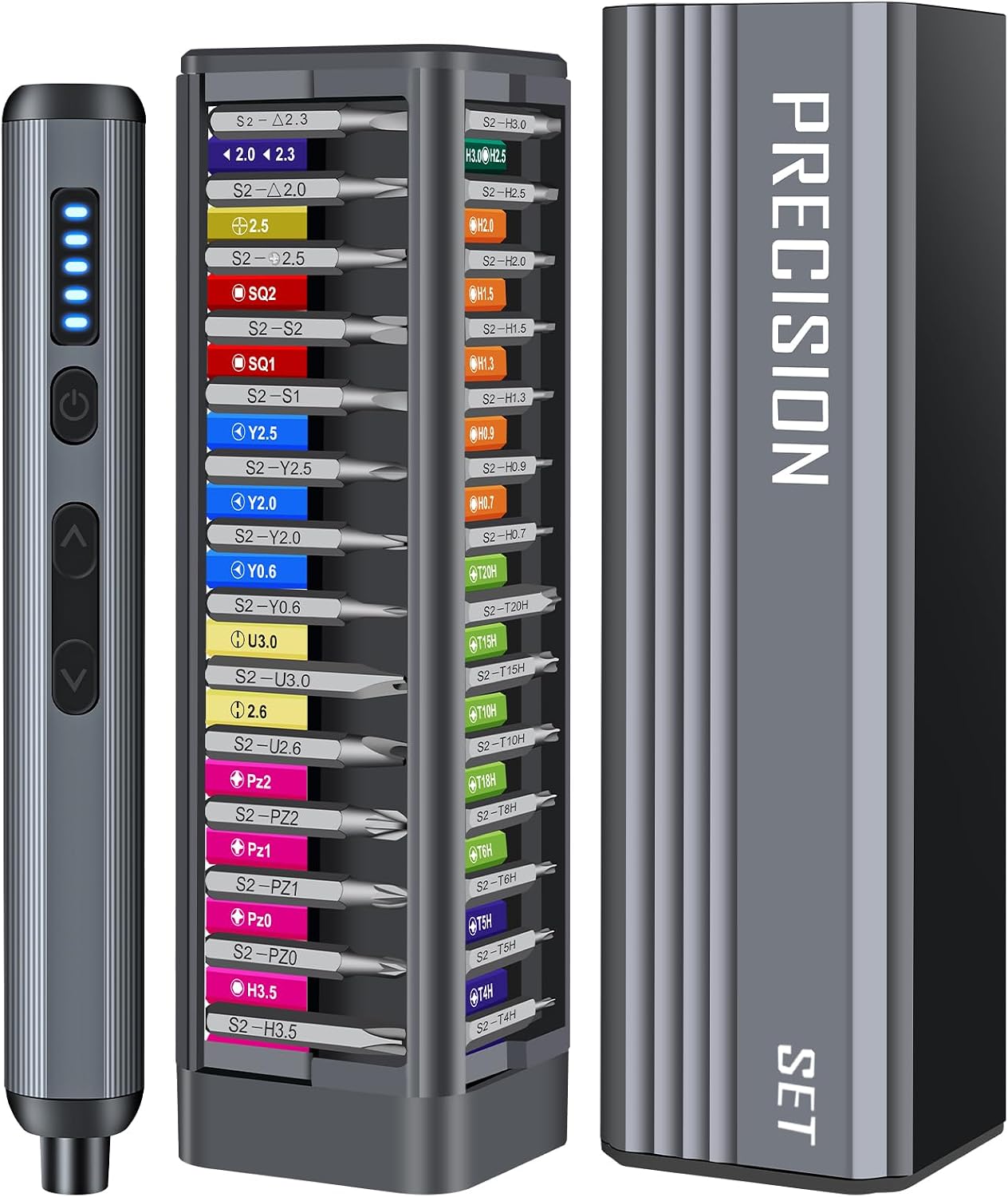Feinmechaniker Werkzeug Set, 52 in 1 Magnetische Elektrischer Schraubendreher 5 Gänge Drehmoment, Mini Schraubenzieher Set für iphone,ipad,Macbook,Computer,PC,Switch,PS4,PS5,Brille,Uhren,usw